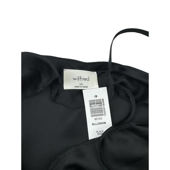 Aritzia Wilfred Allusion Camisole Satin Top Black Size XS - Picture 3 of 5